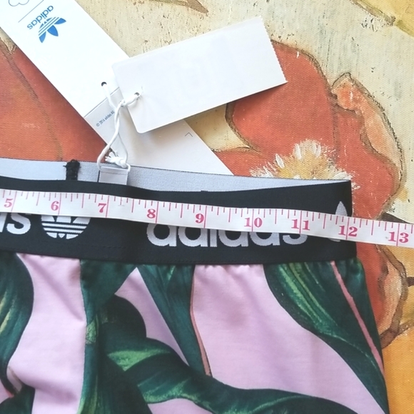 ADIDAS x Farm Rio 2018 Pink Green PALM BODYSUIT Small Logo Leggings SET NWT - Picture 9 of 16